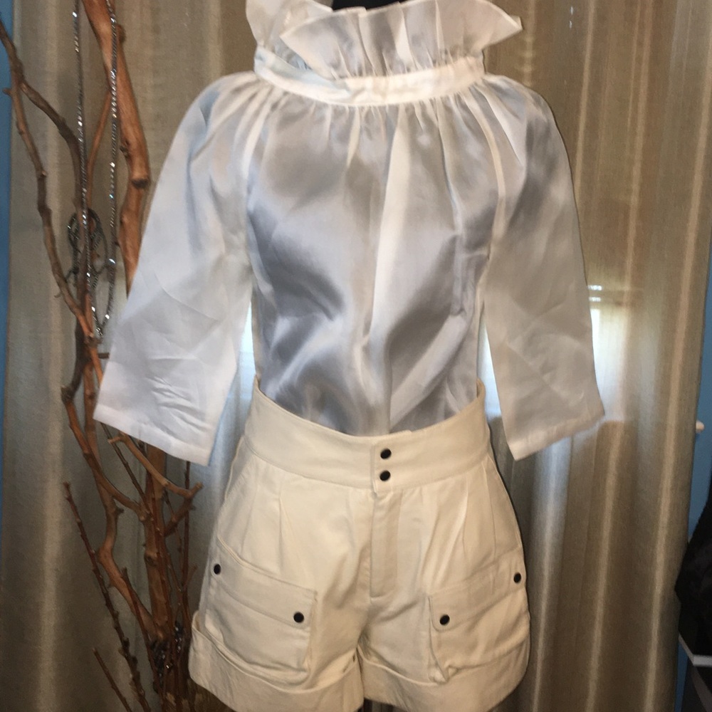 JC de Castelbajac Leather shorts
